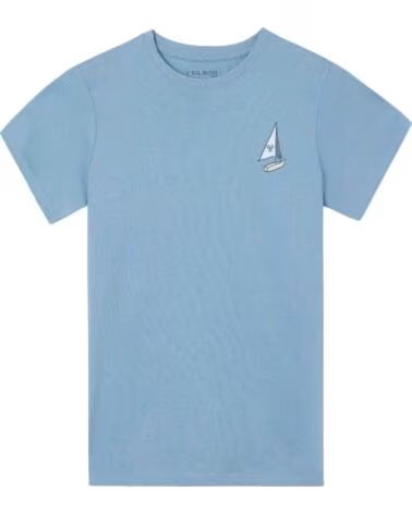 SILBON Camiseta De Manga Corta 370401258 en azul para hombre AZUL