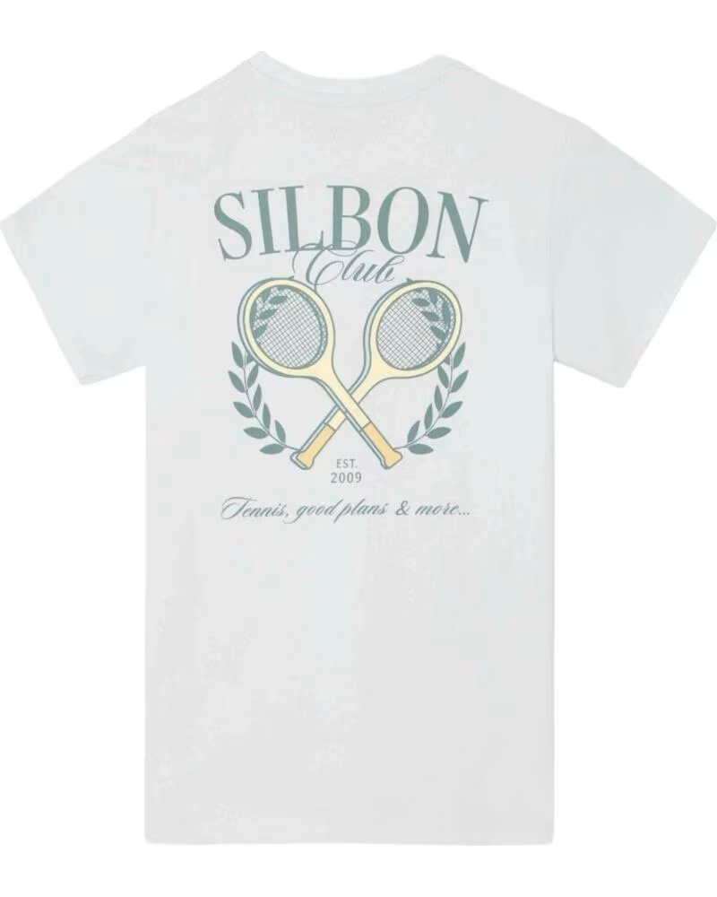 SILBON KURZARMSHIRT TENNIS-PRINT