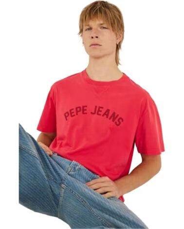 PEPE JEANS MAGLIETTA A MANICA CORTA PM5010295-249 ROSSA DA UOMO SUMMER RED