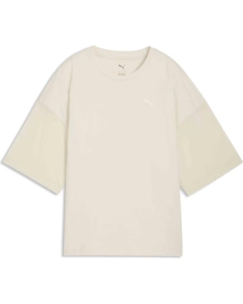 PUMA CAMISETA HER OVERSIZED TEE BEIGE MUJER ALPINE SNOW