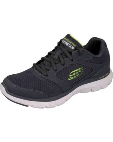 SKECHERS BASKETS 070-370292 HOMME GRIS