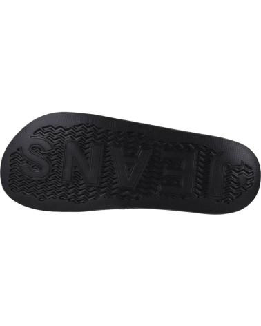 Chanclas de Hombre TOMMY JEANS RETRO LEATHER NEGRO