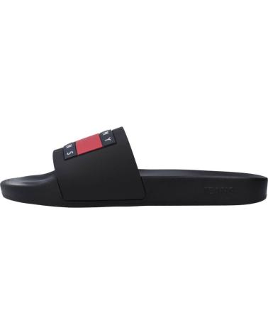 Chanclas de Hombre TOMMY JEANS RETRO LEATHER NEGRO