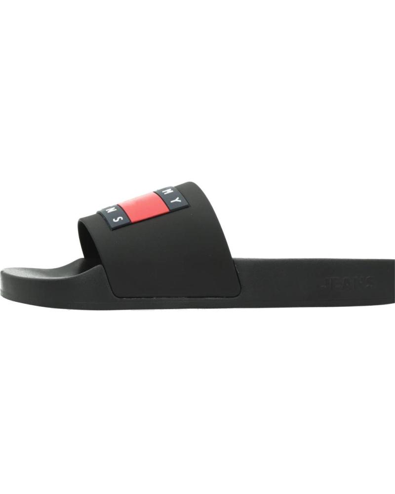 Chanclas de Hombre TOMMY JEANS - CHANCLAS NEGRAS UNISEX - FLAG POOL SLIDE 40
