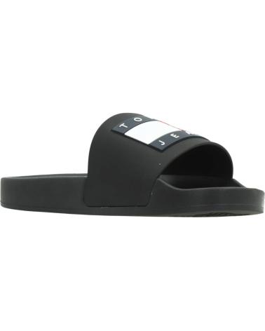 Chanclas de Hombre TOMMY JEANS - CHANCLAS NEGRAS UNISEX - FLAG POOL SLIDE 40