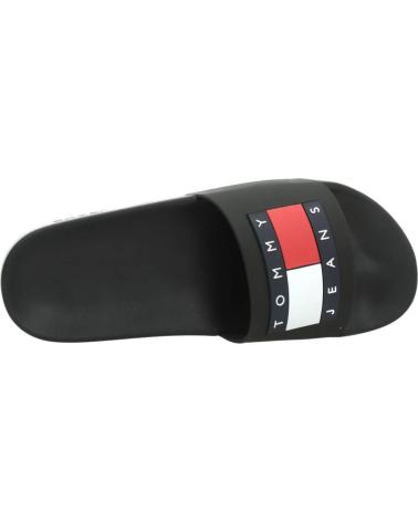 Chanclas de Hombre TOMMY JEANS - CHANCLAS NEGRAS UNISEX - FLAG POOL SLIDE 40