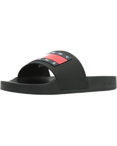 Chanclas de Hombre TOMMY JEANS - CHANCLAS NEGRAS UNISEX - FLAG POOL SLIDE 40