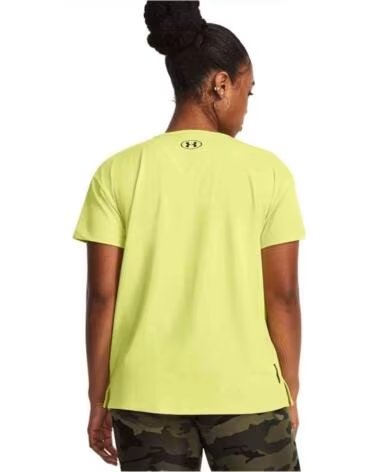 UNDER ARMOUR Camiseta De Manga Corta Camiseta Rush Energy Manga Corta Amarillo Oscuro Mujer en amarillo para mujer MUJER