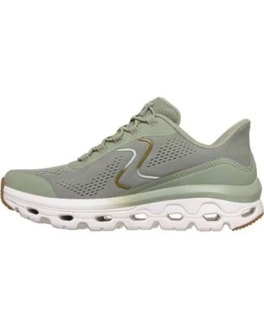 SKECHERS SCARPE DA GINNASTICA GLIDE STEP SOLE SAGE TEXTILE-SYNTHETIC