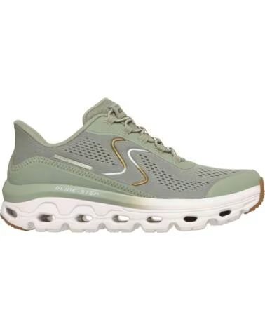 SKECHERS SCARPE DA GINNASTICA GLIDE STEP SOLE SAGE TEXTILE-SYNTHETIC
