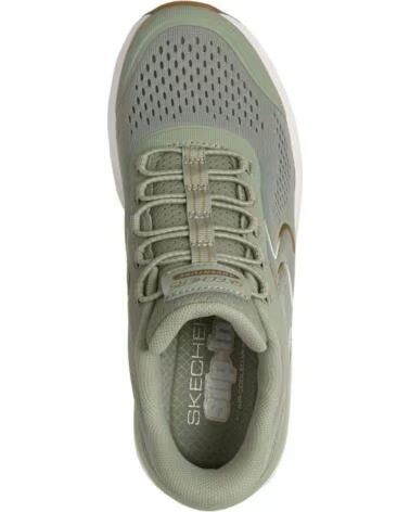 SKECHERS SCARPE DA GINNASTICA GLIDE STEP SOLE SAGE TEXTILE-SYNTHETIC