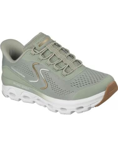 SKECHERS SCARPE DA GINNASTICA GLIDE STEP SOLE SAGE TEXTILE-SYNTHETIC