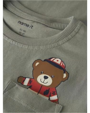 NAME IT T-SHIRT DE MANGA CURTA 13255108-FIREBEAR VERDE PARA CRIANÇAS