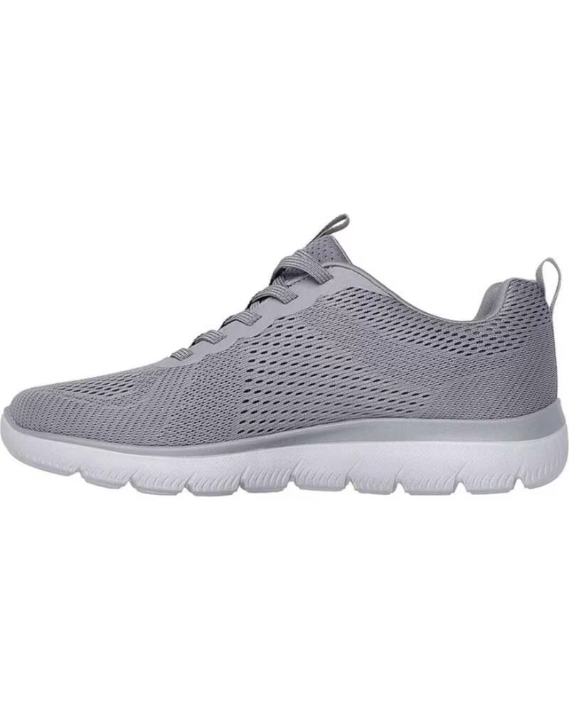 SKECHERS Zapatillas 232963-Gynv en gris para hombre GRAY MESH-NAVY TRIM