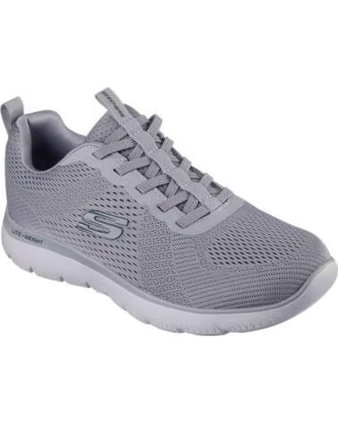 SKECHERS Zapatillas 232963-Gynv en gris para hombre GRAY MESH-NAVY TRIM