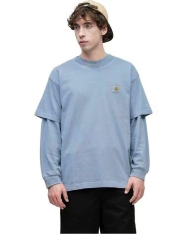 CARHARTT WIP LANGARMSHIRT FÜR HERREN BLAU BLUE