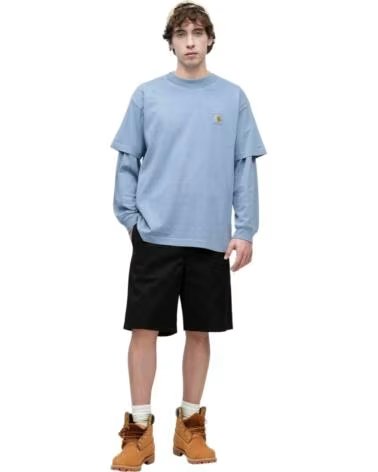CARHARTT WIP LANGARMSHIRT FÜR HERREN BLAU BLUE
