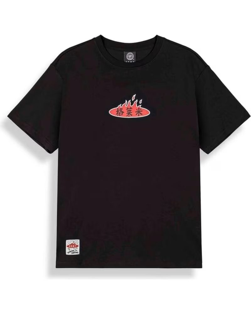 GRIMEY Camiseta De Manga Corta Ga787-Blk en negro para hombre BLACK