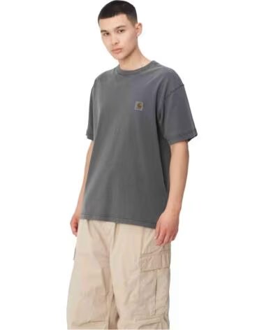CARHARTT WIP KURZARMSHIRT S-S NELSON T-SHIRT UNISEX GRIS