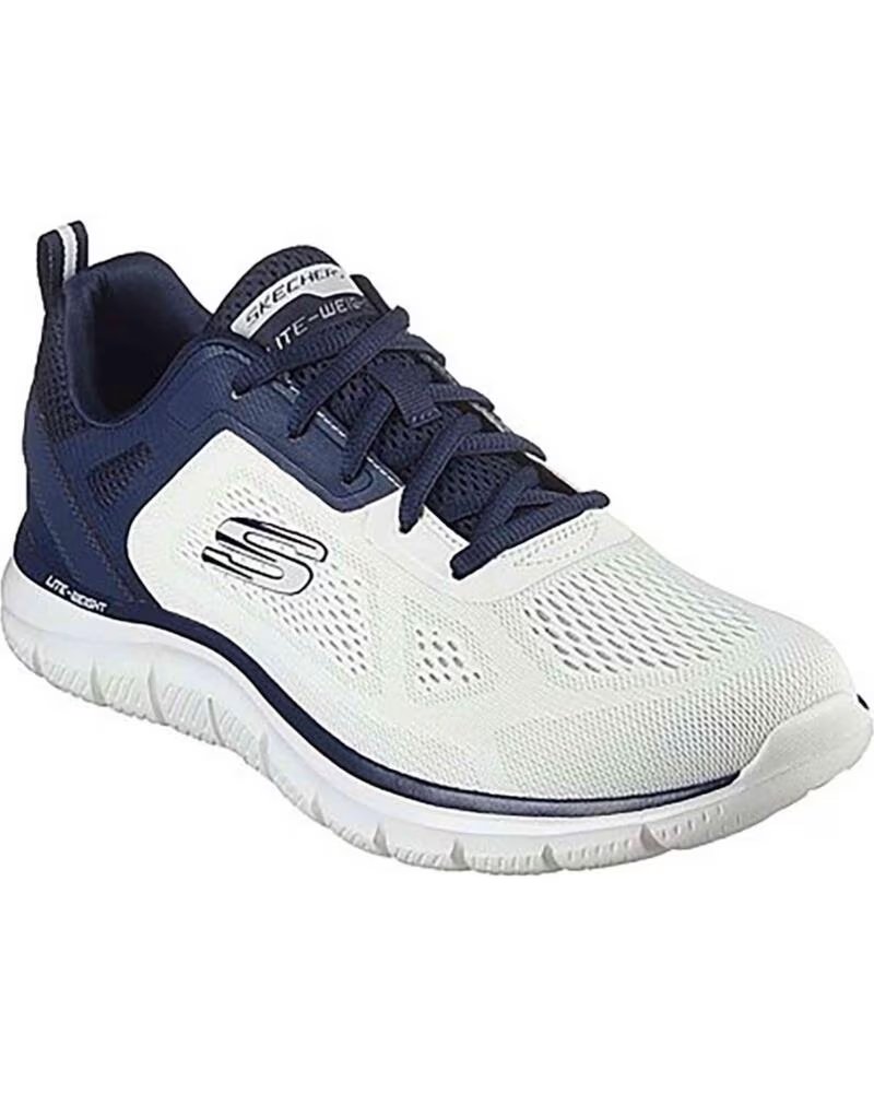 SKECHERS SCARPE 070-136976 DA DONNA BLANCO-AZUL