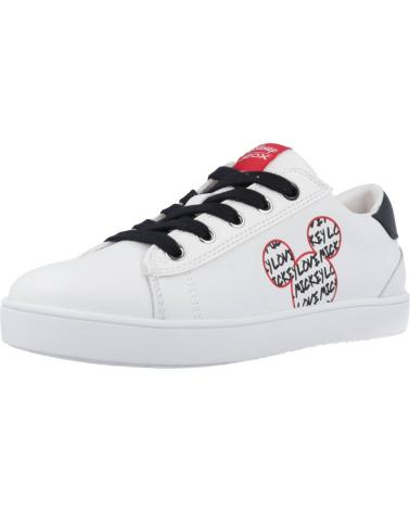 Sportivo per Bambina geox J35EUD 00085 J KATHE C0404 WHITE-BLACK