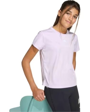 ADIDAS CAMISETA DE MANGA CORTA JG TR-ES T MORADO NIÑAS ICELAV-WHITE