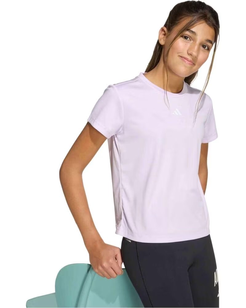 ADIDAS CAMISETA DE MANGA CURTA JG TR-ES T ROXO MENINAS ICELAV-WHITE