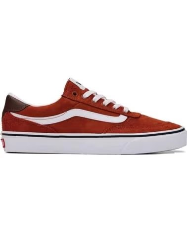 BASKETS VANS BROOKLYN LS HAIRY SUEDE BURNT ORANGE POUR HOMME DARK