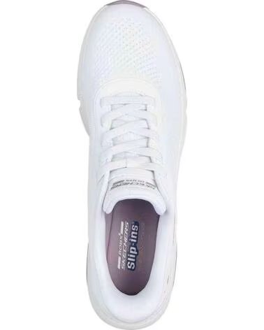 SKECHERS Zapatillas 117587-W en blanco para mujer WHITE ENGINEERED KNIT