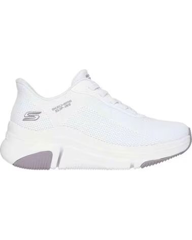 SKECHERS Zapatillas 117587-W en blanco para mujer WHITE ENGINEERED KNIT
