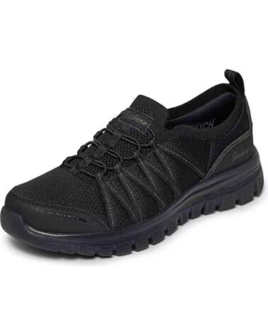 SKECHERS SNEAKER GRACEFUL PURECRUSH SCHWARZ HERREN BLACK KNIT