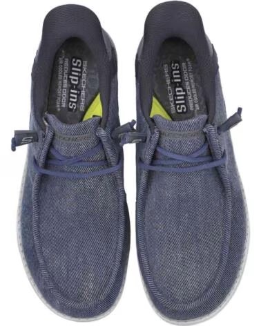 SKECHERS BASKETS 070-MD210959 BLEU HOMME JEANS