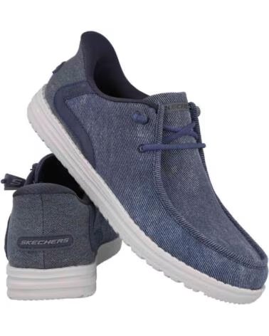 SKECHERS BASKETS 070-MD210959 BLEU HOMME JEANS
