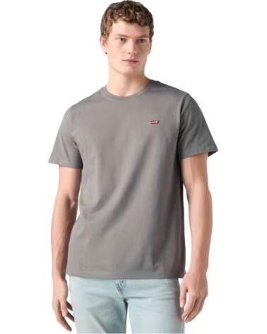 LEVIS Camiseta De Manga Corta 724 High Rise Straight en gris para mujer
