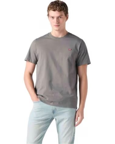 LEVIS Camiseta De Manga Corta 724 High Rise Straight en gris para mujer