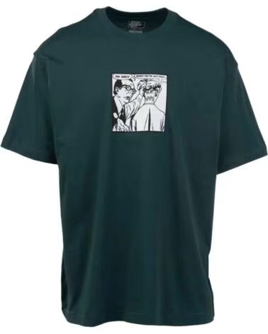 VANS T-SHIRT THEY ARE JUST SHOES LOOSE SS TEE MYSTIC MOSS MEDIUM GREEN