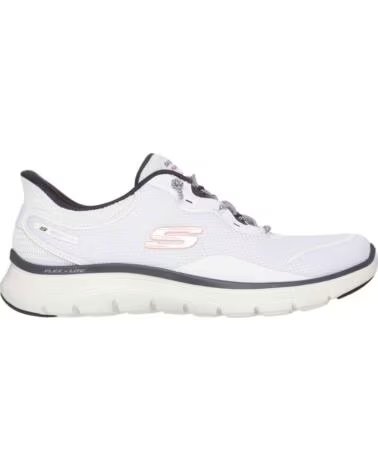 SKECHERS ZAPATILLAS FLEX APPEAL 50 MUJER WHITE MESH-TPU-MULTI TRIM