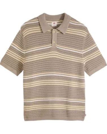 LEVIS Polo De Manga Corta 0059K-0001-S en beige para mujer
