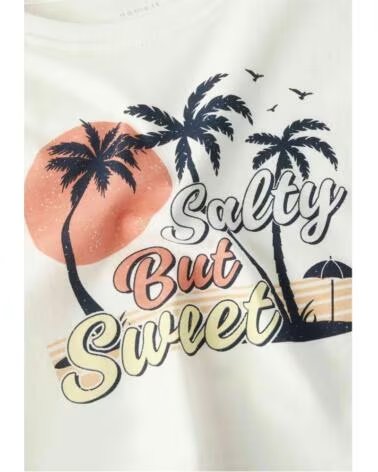 NAME IT T-SHIRT 13215793-SALTYBUT MENINA BLANCO