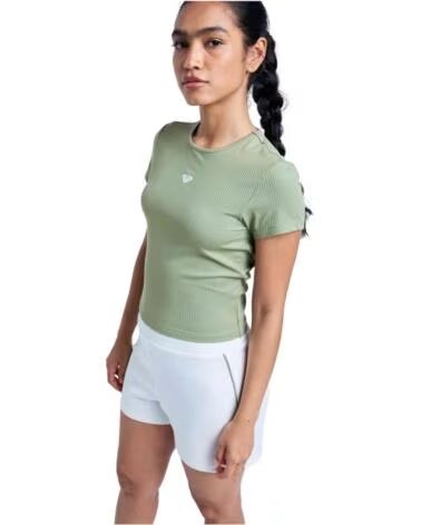 ROXY T-SHIRT MANGA CURTA RISE VIBE RIB GLD0 MULHER OIL GREEN