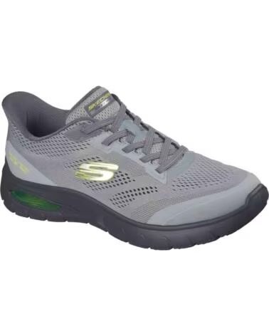 SKECHERS Zapatillas Skech-Air Summits en charcoal mesh-synthetic-lime trim para hombre CHARCOAL MESH-SYNTHETIC-LIME TRIM