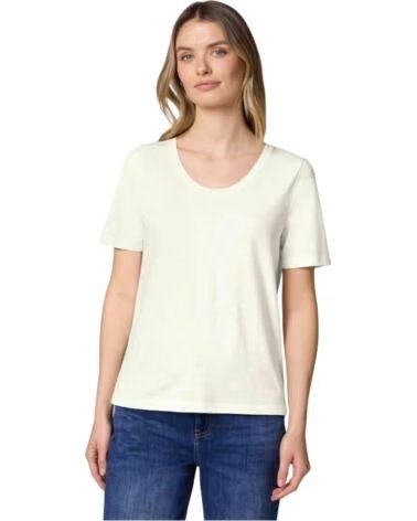 STREET ONE CAMISETA DE MANGA CORTA 324771 NEW GERDA OFF WHITE