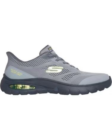 SKECHERS Zapatillas Skech-Air Summits en charcoal mesh-synthetic-lime trim para hombre CHARCOAL MESH-SYNTHETIC-LIME TRIM