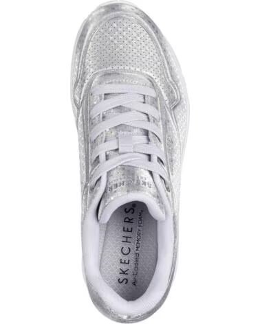 SKECHERS ZAPATILLAS 177162-SIL PARA MUJER PLATA SILVER DURABUCK MESH