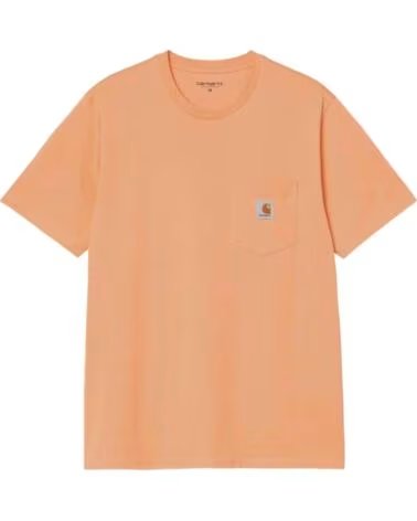 CARHARTT WIP T-SHIRT S-S POCKET GENTLE ORANGE