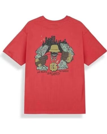 GRIMEY Camiseta De Manga Corta The Character Classic Fit Tee Red en rojo para unisex RED