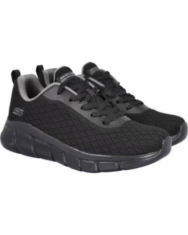SKECHERS BOBS SPORT SQUAD CHAOS ZAPATILLAS 070-849677 MUJER NEGRO