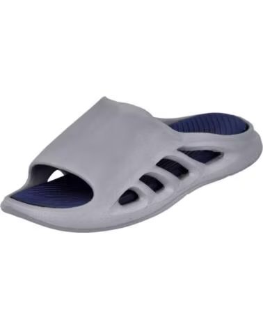 L&R SHOES CLAQUETTES LR 070-847545 EN GRIS POUR HOMME