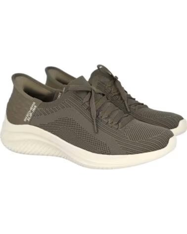 SKECHERS SCARPE SLIP-INS 070-293956 VERDE OLIVA DONNA