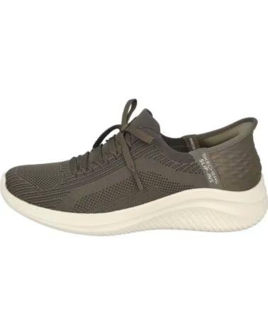 SKECHERS SCARPE SLIP-INS 070-293956 VERDE OLIVA DONNA